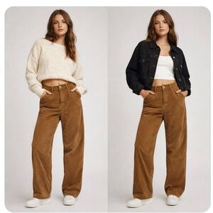 Levi’s 94 Baggy Corduroy Pants | Brown High Rise Relaxed Fit, 26